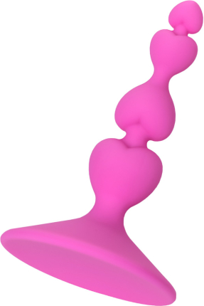 Eromantica anal plug, silikon, pembe, 8 cm, Ø 2,3 cm