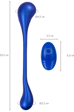 L’Eroina APP Inefy Çok Fonksiyonlu Uygulama ve Kumanda Kontrollü Silikon Vibratör – Mavi, 26,5 cm