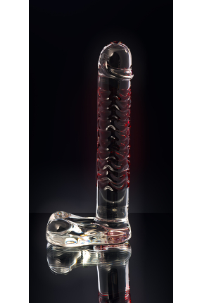 Sexus Glass, glass dildo, transparent, 16 cm