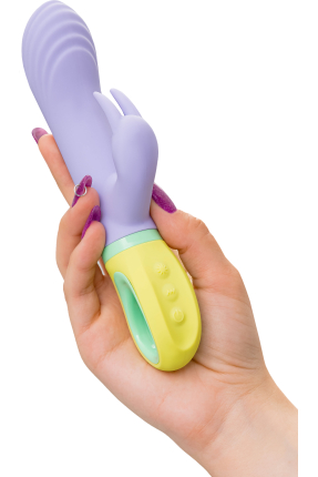 Flovetta Wisteria G Noktası ve Klitoral Uyarıcı Silikon Vibratör – Mor, 18,5 cm