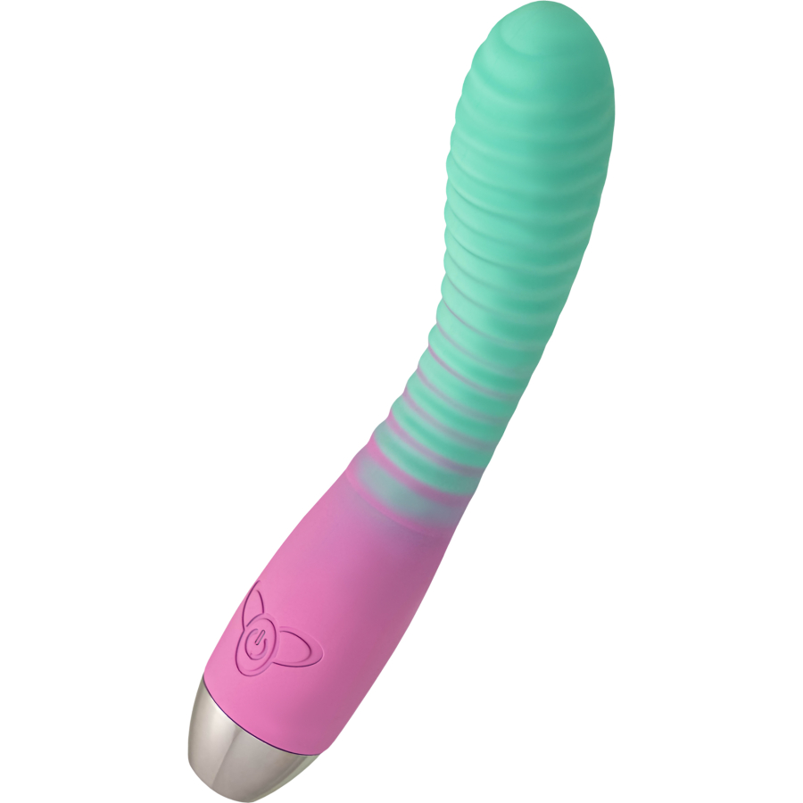 Flovetta Azalia Kavisli Başlıklı Silikon Vibratör – Mint Pembe