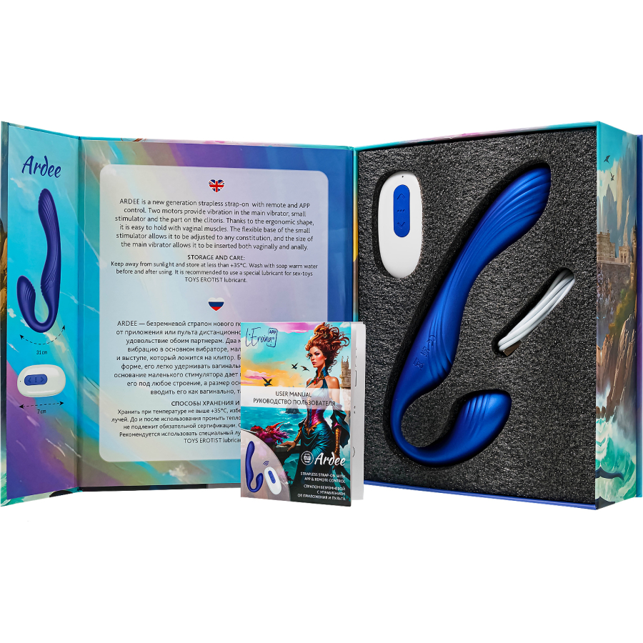 L’Eroina APP Ardee Strap-On – Uygulama ve Kumanda Kontrollü, 31 cm - Görsel 10