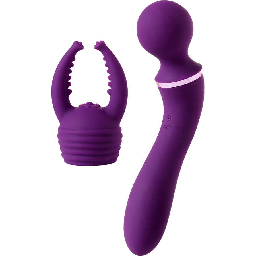 Eromantica Uma çok fonksiyonlu vibratör, silikon, mor, 20 cm - Görsel 5
