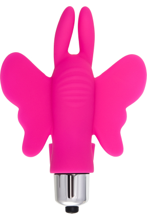 Eromantica Butterfly parmak Kelebek vibratörü, Silikon, pembe, 10 cm
