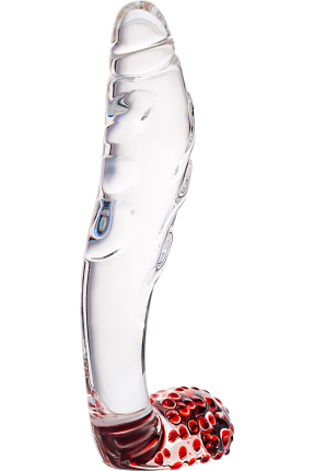Sexus Glass, glass dildo, transparent, 17.5 cm