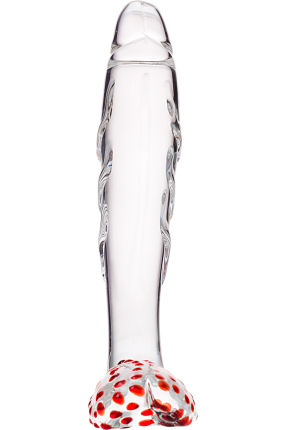 Sexus Glass, glass dildo, transparent, 17.5 cm