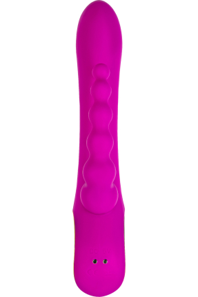 Trinny Üçlü Etkili Silikon Vibratör – Mor, 21,5 cm