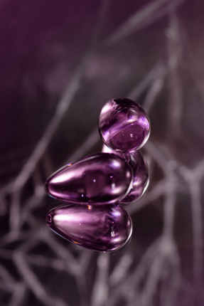 Sexus Glass Vaginal Balls, glass, pink, Ø 2.7 cm