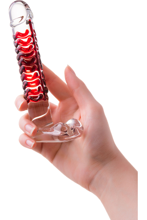Sexus Glass, glass dildo, transparent, 16 cm