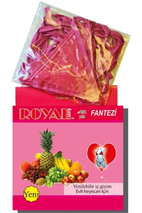 Royal Yenilebilir Tanga Sütyen Karışık Meyve Aromalı