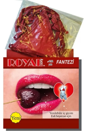 Royal Yenilebilir Tanga Sütyen Kiraz Aromalı