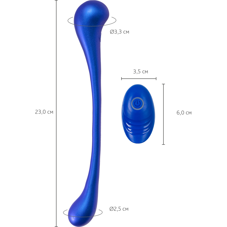 L’Eroina APP Etern Çok Fonksiyonlu Uygulama ve Kumanda Kontrollü Silikon Vibratör – Mavi, 23 cm - Görsel 8