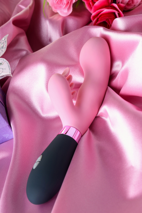Eromantica Ornella'da 3'ü 1 arada masaj aleti, pembe, silikon, 21,5 cm