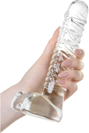 Sexus Glass, Cam Dildo, 21 cm