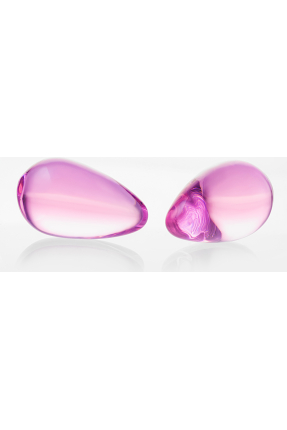 Sexus Glass Vaginal Balls, glass, pink, Ø 2.7 cm
