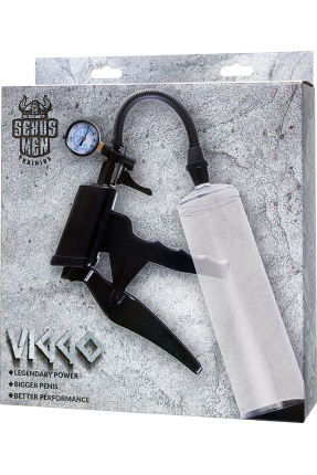 Sexus Men Training Viggo mekanik penis Pompası, ABS plastik, Siyah, 62 cm