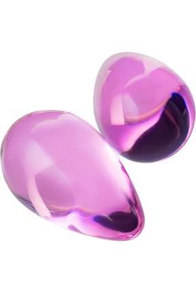Sexus Glass Vaginal Balls, glass, pink, Ø 2.7 cm