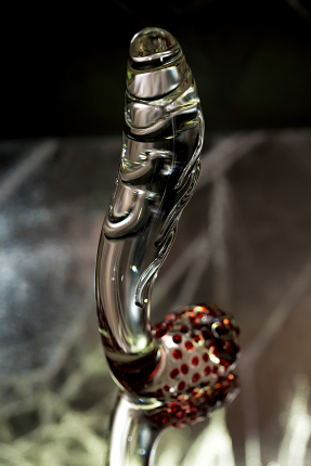 Sexus Glass, glass dildo, transparent, 17.5 cm
