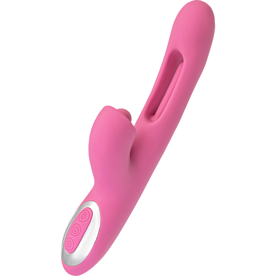 JOS Monti Hareketli Dil ve Uyarıcı Bilye Özellikli Silikon Vibratör – Pembe