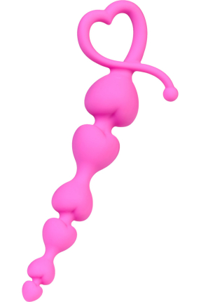 Eromantica anal zinciri, silikon, pembe, 18,5 cm, Ø 3,1 cm