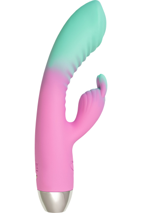Flovetta Orchid G Noktası ve Klitoral Uyarıcı Silikon Vibratör – Mint Pembe, 21 cm
