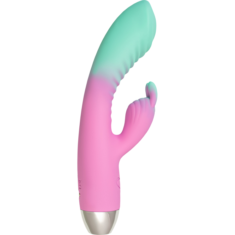 Flovetta Orchid G Noktası ve Klitoral Uyarıcı Silikon Vibratör – Mint Pembe, 21 cm