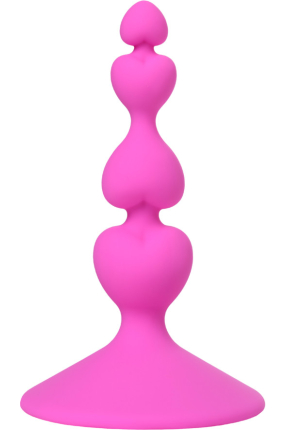Eromantica anal plug, silikon, pembe, 8 cm, Ø 2,3 cm