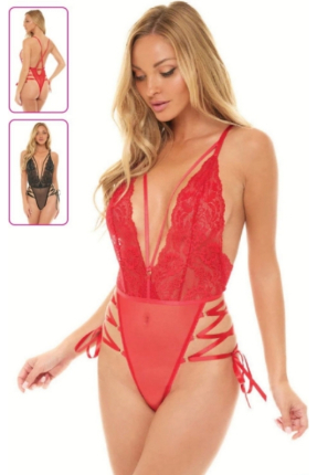 Lingerie Set with Lace and Tulle Details