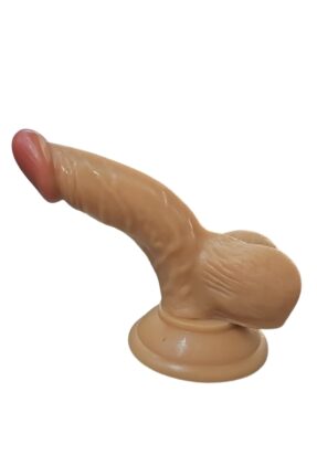 Gerçekçi Testisli Dildo 15.5 cm görsel 1