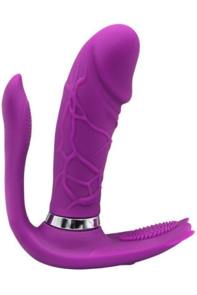 3-in-1 Remote Controlled Wearable Clitoris and G-Spot Vibrating Vibrator