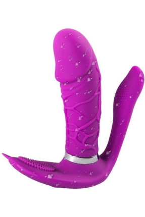 3-in-1 Remote Controlled Wearable Clitoris and G-Spot Vibrating Vibrator