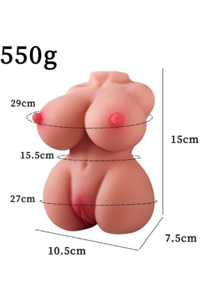 550 Gr Göğüslü Gerçekçi Vajina Mastürbatör