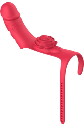 Floral Patterned Belted Penis Ring and Sheath