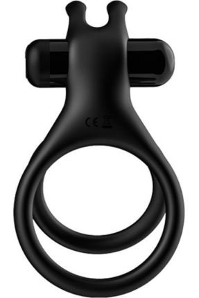 Double-Ring Magnetic Rechargeable Penis and Testicle Ring – with Clitoral Stimulator, Specially Designed for Couples.