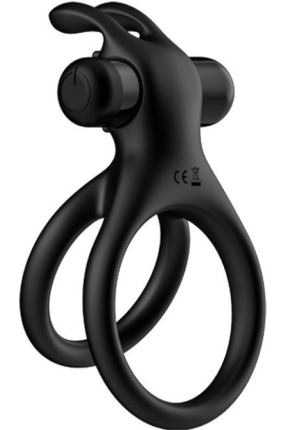 Double-Ring Magnetic Rechargeable Penis and Testicle Ring – with Clitoral Stimulator, Specially Designed for Couples.