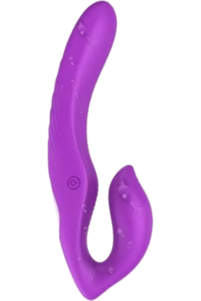 Çift Titreşim Motorlu Strapless Giyilebilir Çift Taraflı Vibratör – 180° Bükülebilir