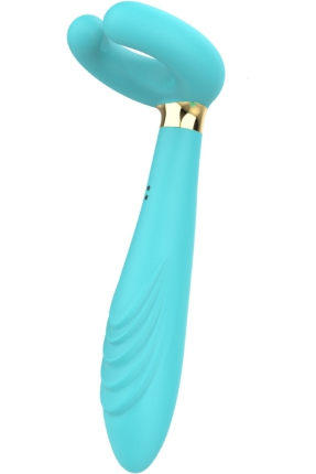 Çiftler için Klitoris Vibratörü – 3 Motorlu Çok Fonksiyonlu Konsolador ve Penis Masajörü (Mavi)