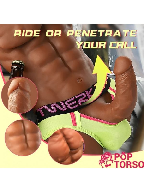 Daniel Yarım Vucüt Gerçekçi Erkek Seks Mastürbasyon – Büyük Yapay Penisli, TPE - Görsel 3