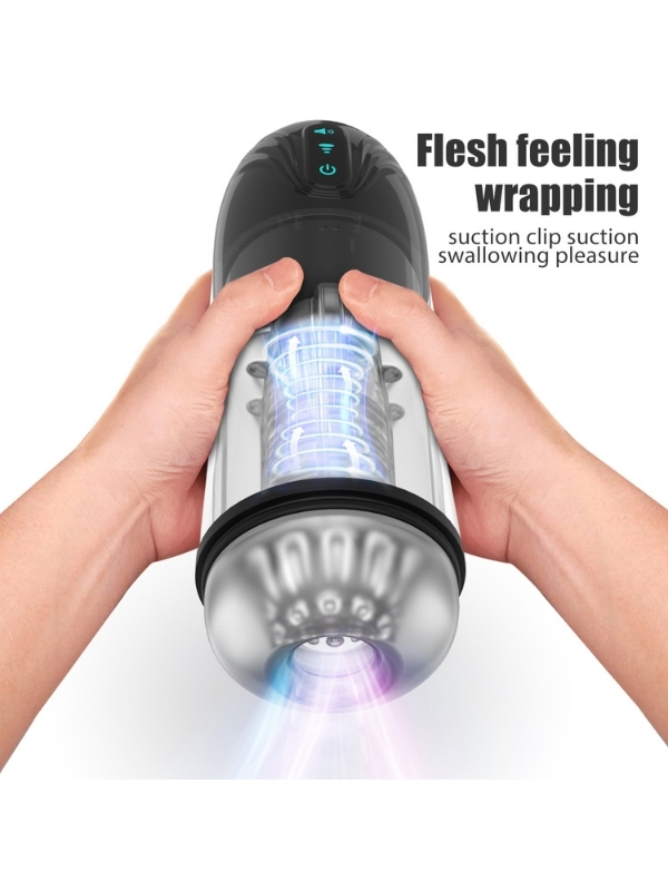 İnleme Sesli ve Titreşimli Otomatik Modern Suni Vajina Mastürbatör – 7 Modlu Dönebilen, USB Şarjlı - Görsel 3