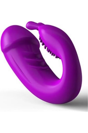 Wireless Remote Controlled Rechargeable 2-in-1 Wearable Rabbit Mini Vibrator