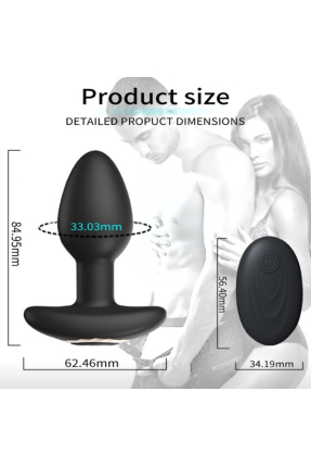 Kablosuz Uzaktan Kumandalı Titreşimli Anal Plug
