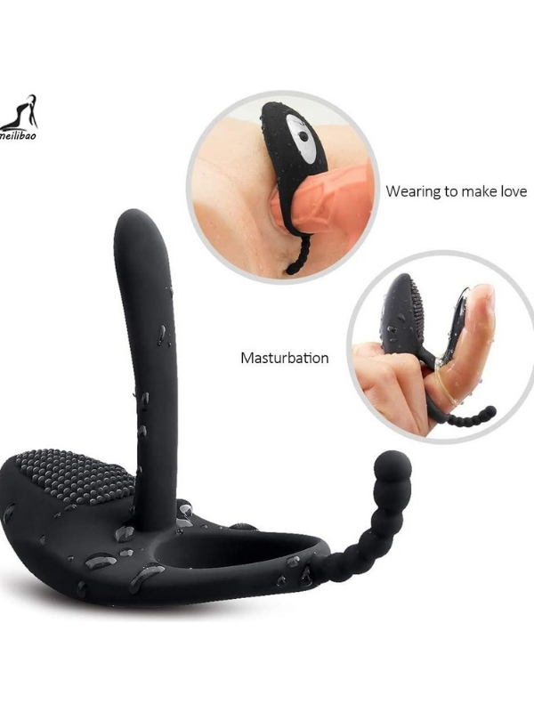 Love Glow Love Desire 3’ü 1 Arada Klitoris, Anal ve Vajinal Uyarıcı – Titreşimli - Görsel 4