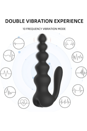 Neue 10-Function Vibrating Anal Bead Plug – Wireless Remote Controlled