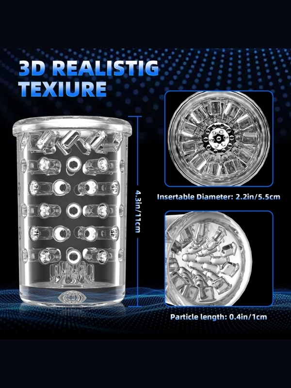 Şarjlı İleri Geri ve Dönmeli 15 Modlu Titreşimli Emişli Otomatik Vajina – Sesli - Image 2