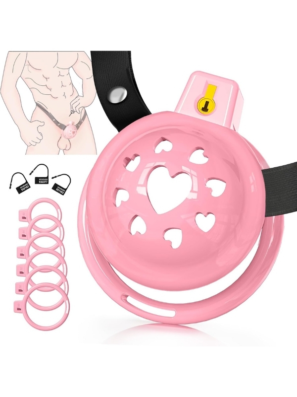 Yumuşak Kalp Desenli Silikon Erkek Penis Kafesi 1 Yumuşak Kalp Desenli Silikon Erkek Penis Kafesi