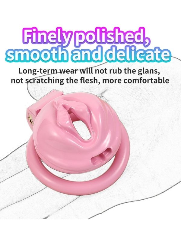 Yumuşak Vajina Desenli Silikon Erkek Penis Kafesi 4 Yumuşak Vajina Desenli Silikon Erkek Penis Kafesi - Görsel 4