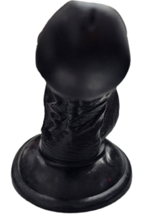 Gerçekçi Testisli Siyah Dildo 16 cm