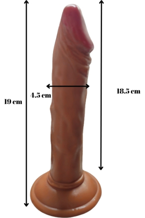 Gerçekçi Testissiz Dildo 21 cm