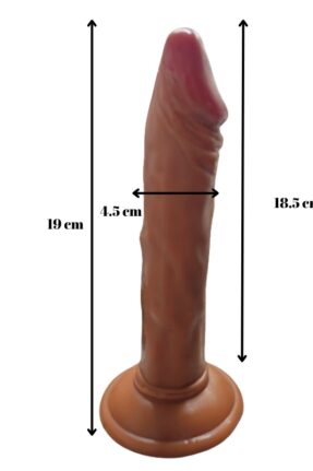 Realistic Testicle-less Dildo 21 cm