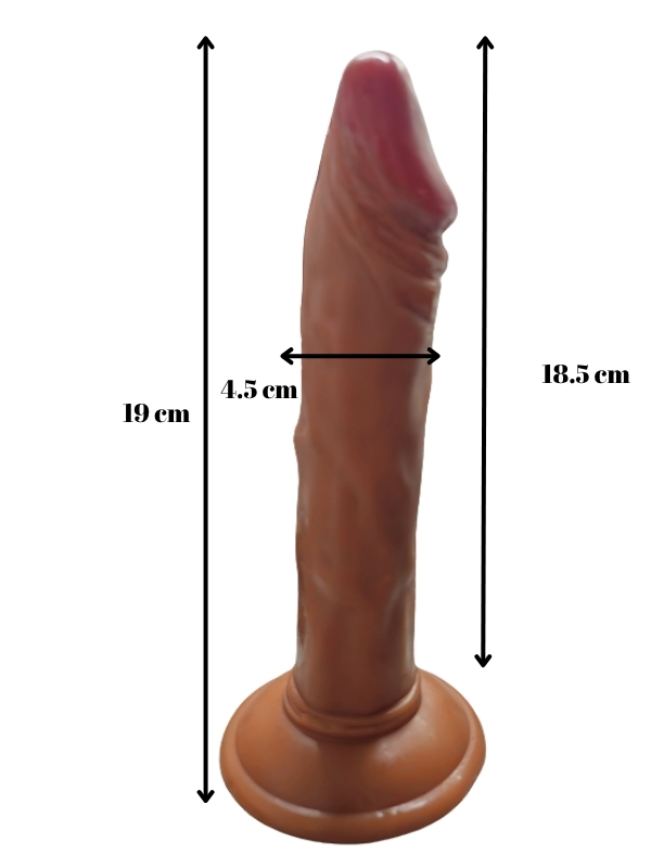 Gerçekçi Testissiz Dildo 21 cm 2 Gerçekçi Testissiz Dildo 21 cm - Görsel 2